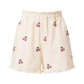 Twinset Short Shorts, female, Multicolor, Size: 2XS Embroidered Shorts