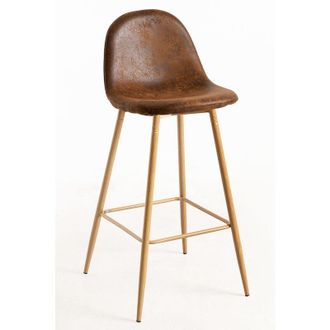 Regalos Miguel Regalos Miguel - Packs Taburetes Cocina - Pack 6 Taburetes Teok Polipiel - Marr&oacute;n Vintage