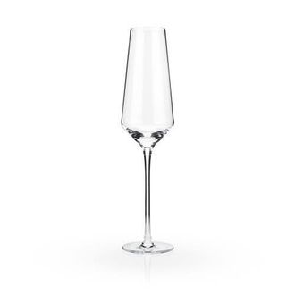 Viski Raye Crystal Angled Champagne Flutes Set of 2 in Clear at Nordstrom