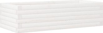 vidaXL Garden Planter White 90x40x23 cm Solid Wood Pine vidaXL