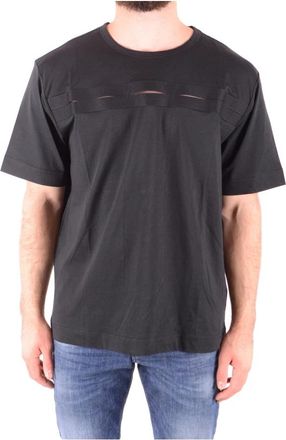 Diesel T-shirt met korte mouwen - Heren - T-shirts - Zwart - L - Katoen - Tops
