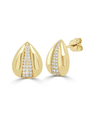Sabrina Designs 14K 0.32 Ct. Tw. Diamond Huggie Earrings