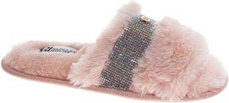 Badgley Mischka Badgley Ladies Womens Plush Slide Slippers in Pink at Nordstrom, Size 10
