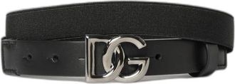 Dolce & Gabbana Cintura DG - Heren - Accessoires - Zwart - Maat: M Leer