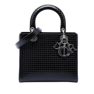 Dior Pre-owned Lady Dior - Dames - Pre-owned - Zwart - Maat: ONE Size Leer