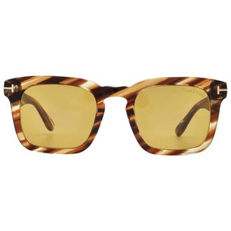 Tom Ford Dax Light Brown Square Mens Sunglasses FT0751 53E 50