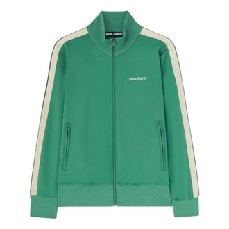 Palm Angels Classic Logo Track Jacket Forest Green PMBD058S25FAB0015703
