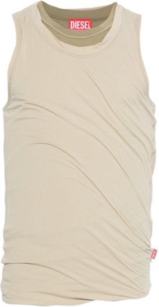 Diesel Sleeveless Fitted Top With Subtle Ruching