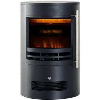 Mobili Rebecca Mobili Rebecca - Rebecca Mobili Chimenea El&eacute;ctrica Led Efecto Llama 3d Ajustable 1000w 2000w Negro