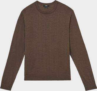 Reiss Mens Wessex Merino-Wool Crewneck Sweater