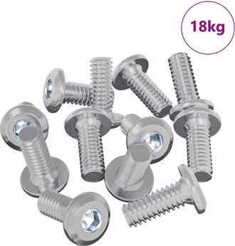 vidaXL Tornillo De Bloqueo De Cabeza 3600 Uds. Plateado Acero Vidaxl