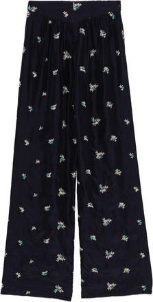 Forte_Forte geborduurde zijden broek