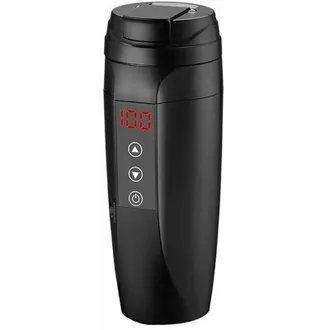 OEM Taza El&eacute;ctrica Para Coche De 12v/24v Y 90w, Hervidor De Agua De Acero Inoxidable De 450ml Con Control De Temperatura De 25-100&deg; Para Caf&eacute;, T&eacute;, Leche Y
