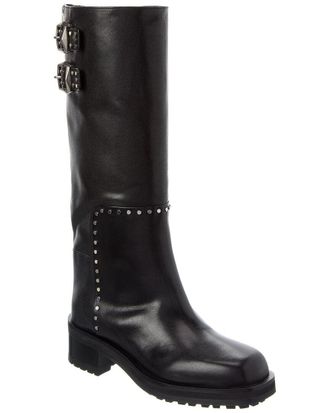 Jimmy Choo London DNU PACK Jimmy Choo Brooklyn KB 50 Leather Knee-High Boot