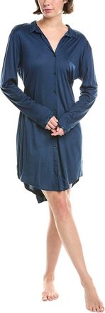 Hanro Grand Central Silk-Blend Boyfriend Sleepshirt