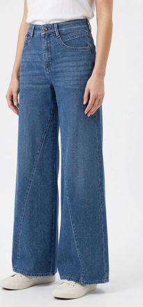 MAC Broeken Weite Jeans MAC WIDE extreme, Damen, Gr. 34, L&auml;nge 32, blau authentic used, Denim/Jeans, Obermaterial: 82% Baumwolle, 17% Lyocell, 1% Elasthan, unifar