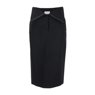 Alexander McQueen Mujer, Faldas, Negro, Talla: M