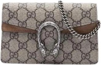 Gucci Pre-owned Crossbody Shoulder Bag - Dames - Vintage Schoudertas - Beige - ONE Size - Leer - Vintage