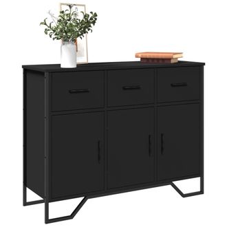 Berkfield Home Sideboard Black 97x32.5x74.5 cm Engineered Wood