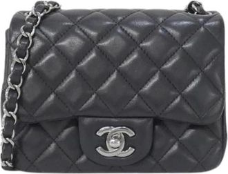 Chanel Pre-owned Lamslederen Schoudertas - Dames - Vintage Schoudertas - Zwart - ONE Size - Leer - Vintage