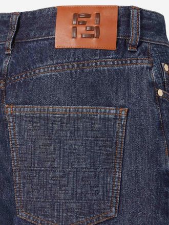 Fendi Womens Long Cotton Jeans Denim