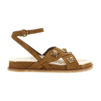 Etro Etro, Flat Sandals, female, Beige, Size: 6 US Crown Me Sandal
