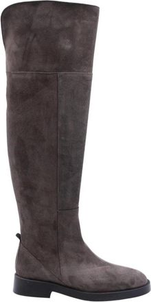 Alpe Arcos Stijlvolle Laarzen - Dames - Over de knie laarzen - Grijs - 37 EU - Schoenen