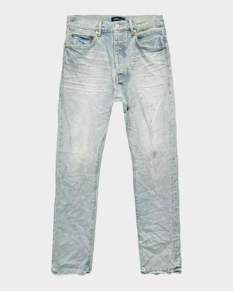 Purple Men & apos;s Hwt Texture Relaxed Straight-Leg Jeans