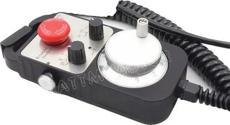 OEM Control Colgante Cnc Mpg De 4 Ejes, Parada De Emergencia, Soporte De Base Magn&eacute;tica, Estilo De Cable