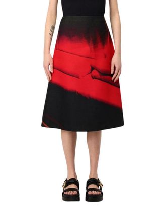 Jil Sander Multicolor Midi Rok