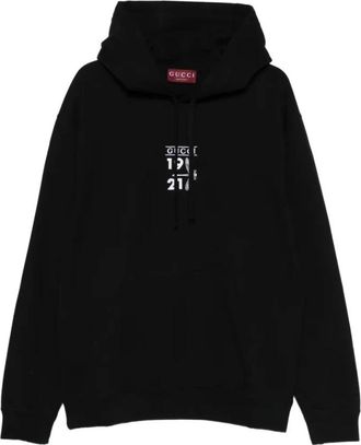 Gucci Cotton Jersey Hoodie - Heren - Hoodies - Zwart - S - Katoen - Hoodies & sweatvesten