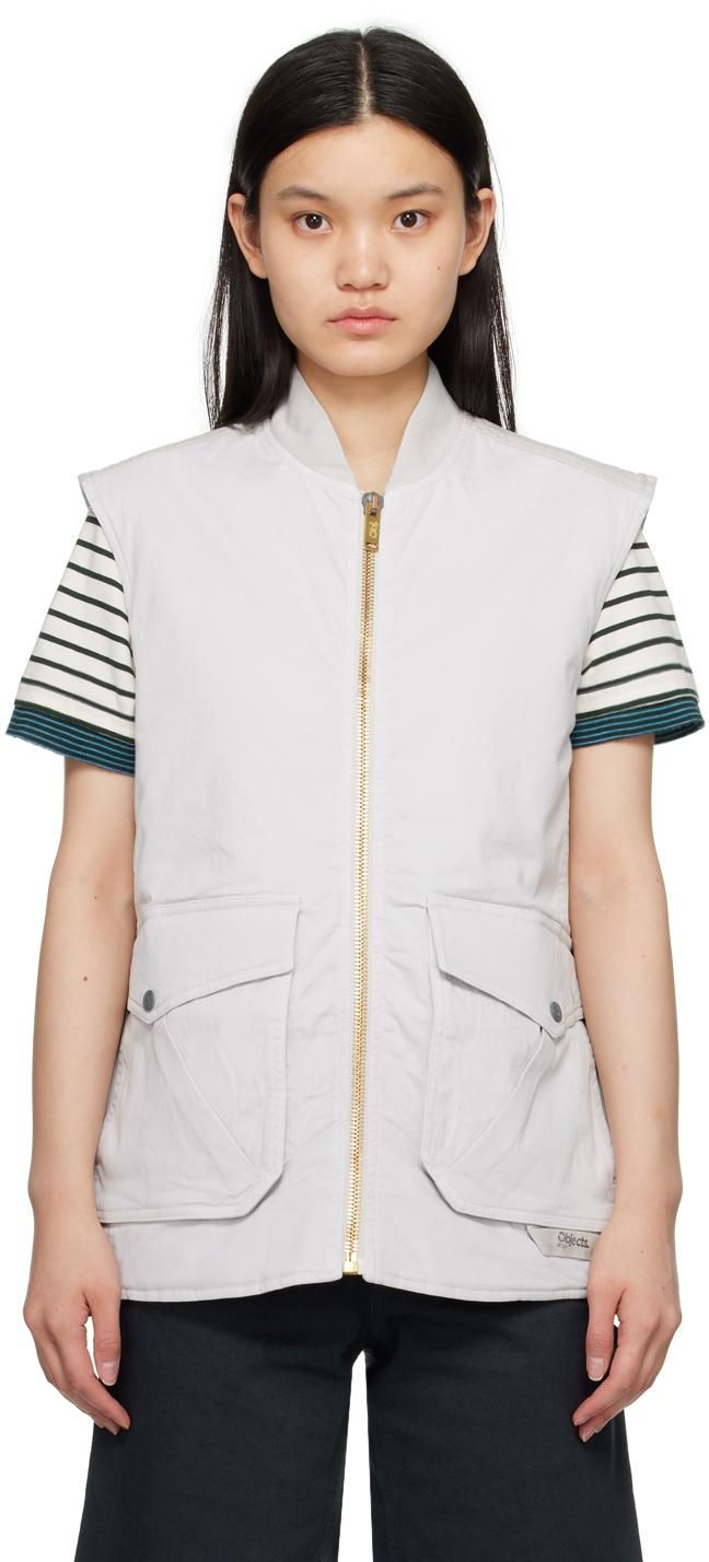 ジャケット LOW CLASSIC : 25SS / WAIST POINT WOOL VEST (2COLORS) Low Classic waist point wool vest - women - Polyester/Wool
