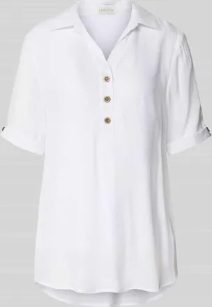 Apricot Blusenshirt mit Umlegekragen in Weiss, Gr&ouml;&szlig;e XXL