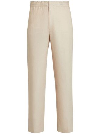Ermenegildo Zegna linen track pants - men - Linen/Flax - 54 - Neutrals