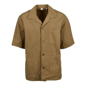 Aspesi Short Sleeve Shirt - Heren - Korte mouwen Overhemden - Bruin - XL - Katoen - Overhemden