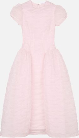 Cecilie Bahnsen Abito Cleopatra Plumeria Matelass&eacute;