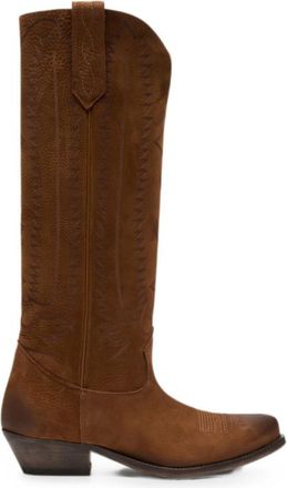 Golden Goose Brown Wish Star Boots