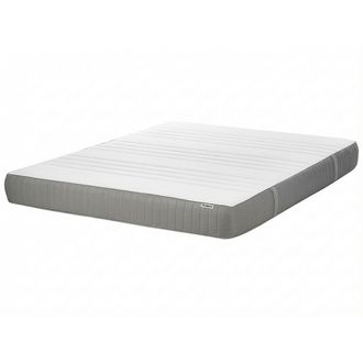 Beliani Beliani - Colch&oacute;n De Espuma Viscoel&aacute;stica Medio Con Funda Extra&iacute;ble De Poli&eacute;ster Con Cremallera Blanco 180 X 200 Cm Cheer