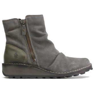 FLY London MON944FLY Rug Oiled Suede Womens Ankle Boots - Diesel - Size:UK 8