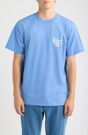 Carhartt Work in Progress Waves Organic Cotton Graphic T-Shirt in Curacao at Nordstrom, Size Xx-Large