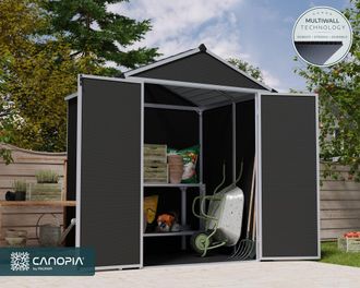 Canopia by Palram Palram - Canopia Rubicon Caseta De Jardin Ultra Durable Para Exteriores 154x185x217 Cm