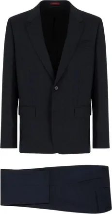 Gucci Single Breasted Suits, male, Black, Size: L Wool Suit for Men