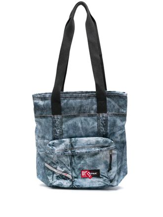 Eastpak x Diesel denim-effect tote bag - unisex - Polyester - One Size - Blue