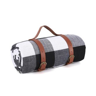 OEM Manta De Picnic Extragrande De 80 X 80, Impermeable Y Plegable, De Tres Capas De Suave Forro Polar, Ideal Para 6-8 Adultos En Camping, Viajes, Parques