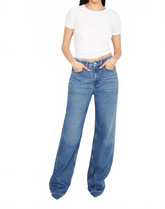 Good American Good 90S Loose Straight Legs Jeans In Blue 541