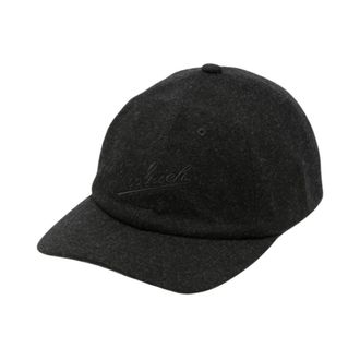 Woolrich Gorra de b&eacute;isbol de lana lisa - Accessories - Hombre - Negro - ONE SIZE