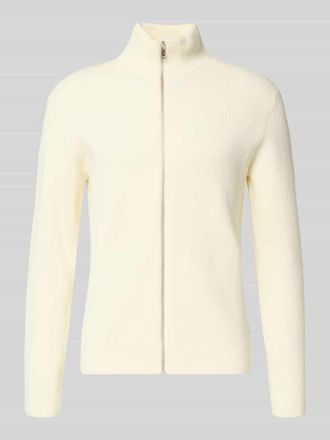 Lindbergh Lindbergh Cardigan mit Stehkragen und Rei&szlig;verschluss in Offwhite, Gr&ouml;&szlig;e XXXL