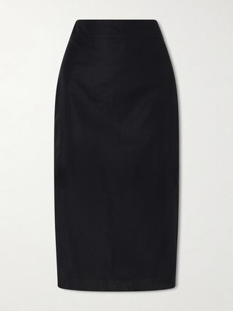 Maria McManus Gonna Midi In Organza Di Cotone Biologico - Nero