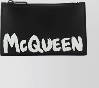 Alexander McQueen leather card holder