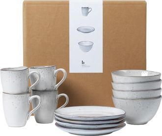 Broste Copenhagen Nordic Sand Geschirr Fr&uuml;hst&uuml;cksset (12-tlg.)